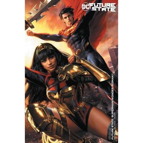 FUTURE STATE SUPERMAN WONDER WOMAN # 1 (OF 2) COVER B JEREMY ROBERTS CARD STOCK VARIANT