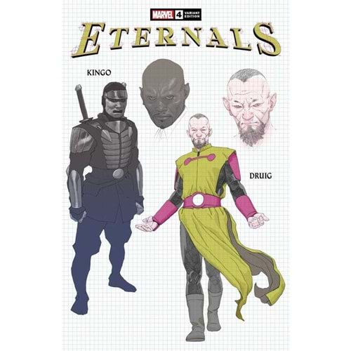 ETERNALS (2021) # 4 1:10 RIBIC DESIGN VARIANT