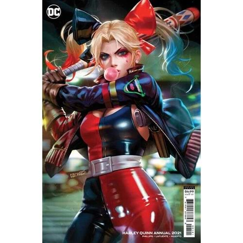 HARLEY QUINN ANNUAL 2021 # 1 COVER B DERRICK CHEW CARD STOCK VARIANT