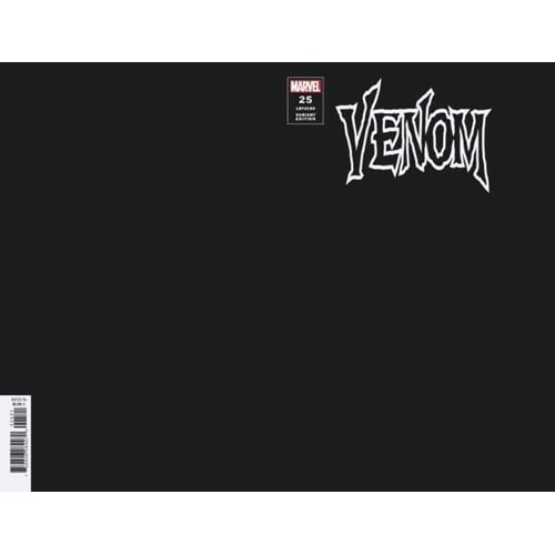 VENOM (2018) # 25 BLACK BLANK COVER