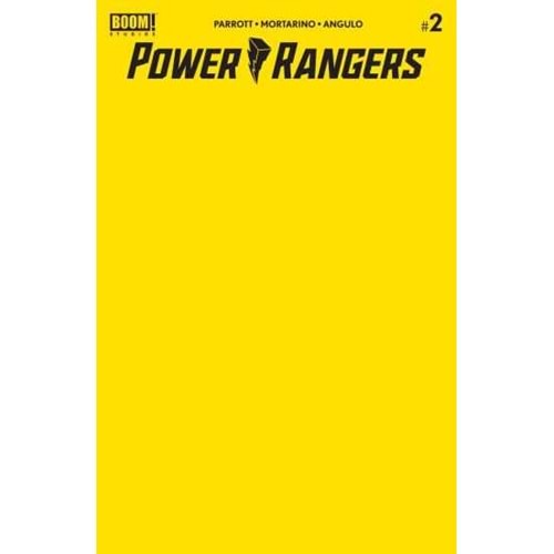 POWER RANGERS # 2 YELLOW BLANK COVER
