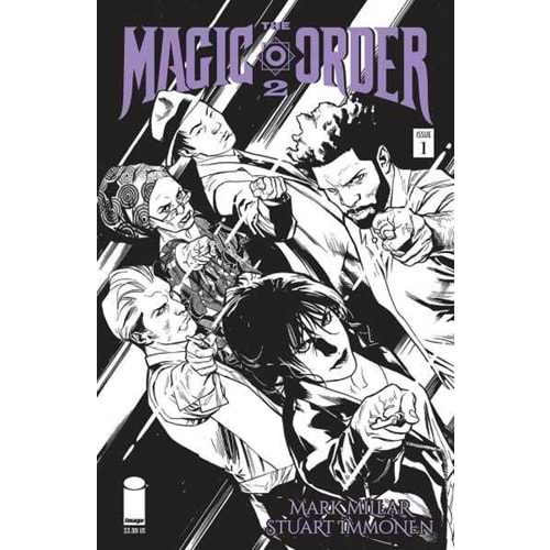 MAGIC ORDER 2 # 1 COVER B IMMONEN BLACK & WHITE