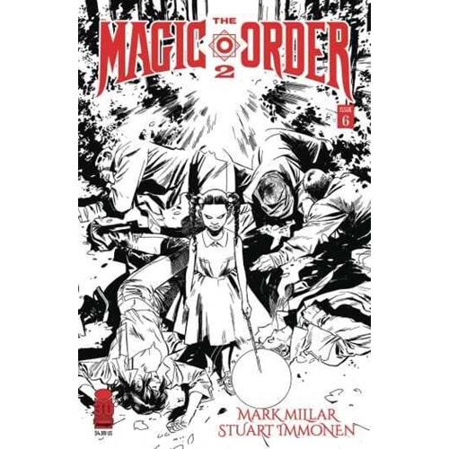 MAGIC ORDER 2 # 6 COVER B IMMONEN BLACK & WHITE