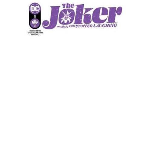 JOKER THE MAN WHO STOPPED LAUGHING # 1 COVER E BLANK VARIANT