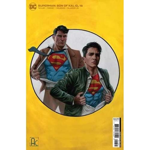 SUPERMAN SON OF KAL-EL # 16 COVER B ARIEL COLON CARD STOCK VARIANT (KAL-EL RETURNS)