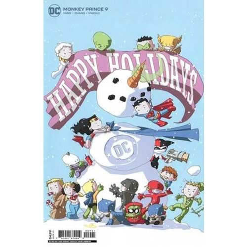 MONKEY PRINCE # 9 (OF 12) COVER C KAARE ANDREWS HOLIDAY CARD CARD STOCK VARIANT