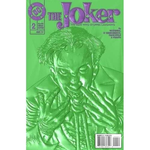 JOKER THE MAN WHO STOPPED LAUGHING # 2 COVER D KELLEY JONES 90S COVER MONTH FOIL MULTI-LEVEL EMBOSSED VARIANT