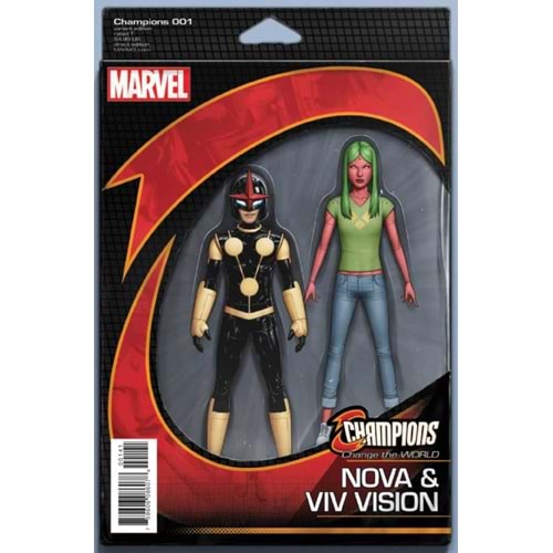 CHAMPIONS (2016) # 1 CHRISTOPHER ACTION FIGURE VARIANT