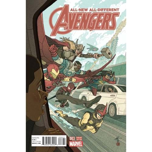 ALL NEW ALL DIFFERENT AVENGERS # 3 1:25 CHAN VARIANT