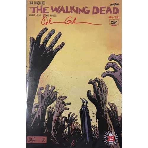 DF The Walking Dead # 163 Stefano Gaudiano İmzalı Sertifikalı