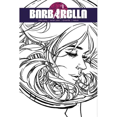 BARBARELLA (2017) # 1 COVER K 1:20 WU BLACK AND WHITE VARIANT