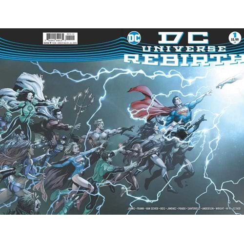 DC UNIVERSE REBIRTH # 1 SECOND PRINTING