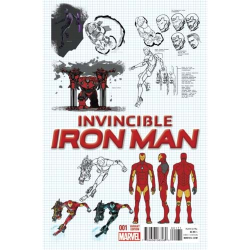 INVINCIBLE IRON MAN (2015) # 1 1:25 MARQUEZ DESIGN VARIANT