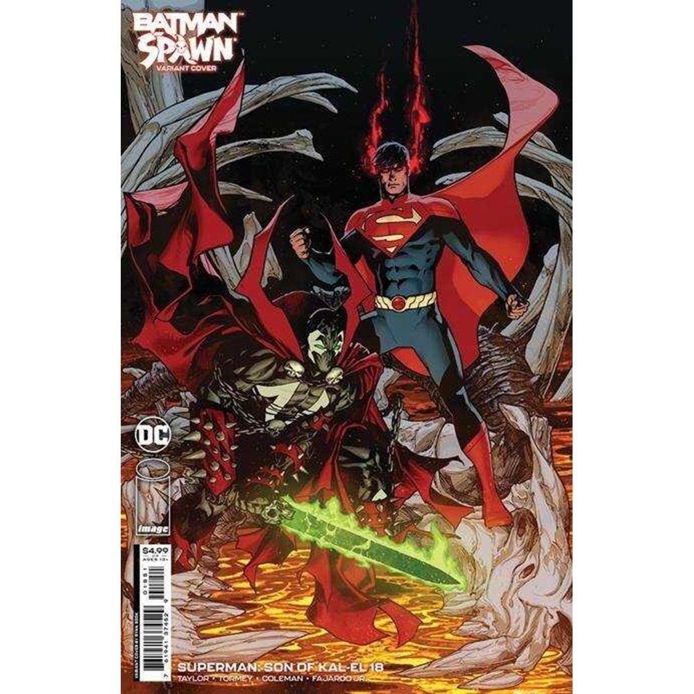 SUPERMAN SON OF KAL-EL # 18 COVER E RYAN SOOK DC SPAWN CARD STOCK VARIANT (KAL-EL RETURNS)