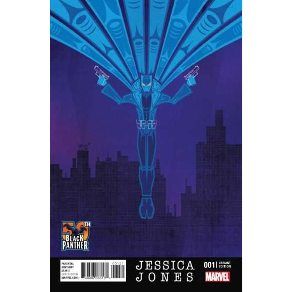 JESSICA JONES (2016) # 1 1:25 VEREGGE BLACK PANTHER 50TH ANNIVERSARY VARIANT