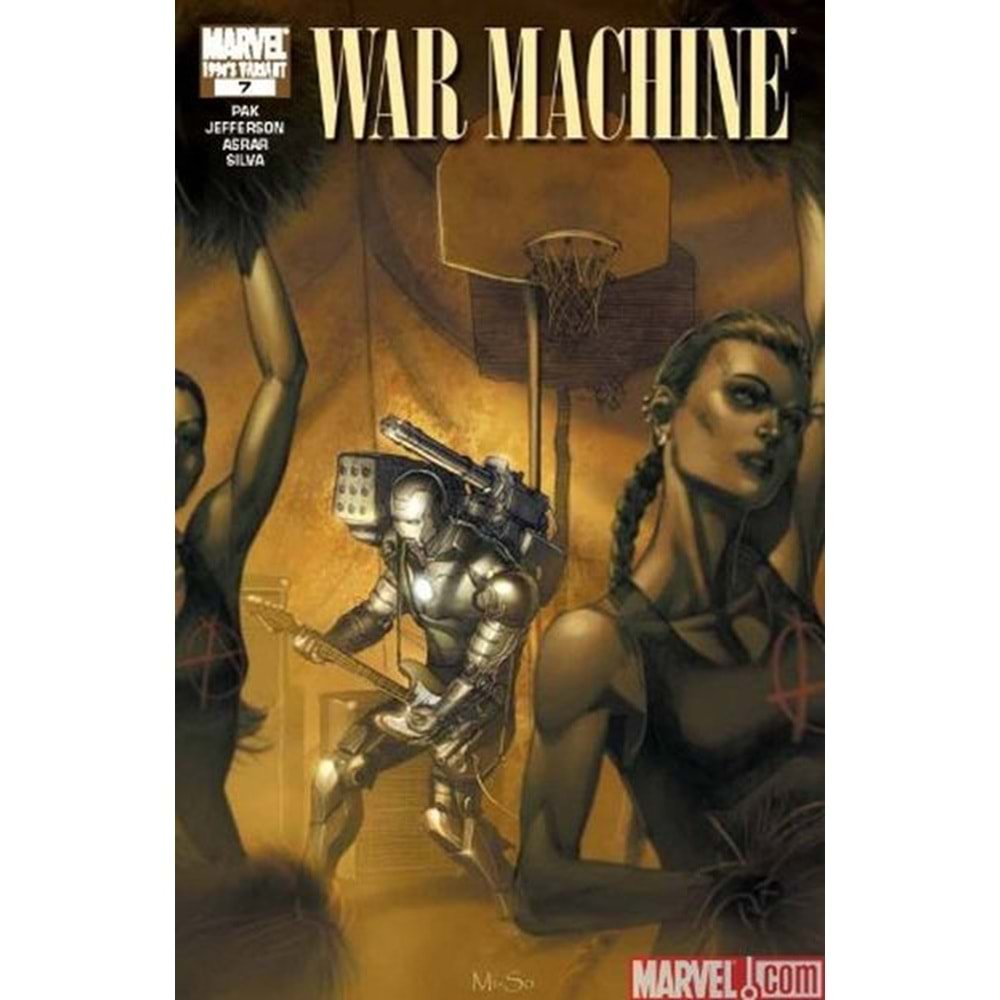 WAR MACHINE (2008) #7 90S DECADE VARIANT SIGNED BY BOB LAYTON İMZALI