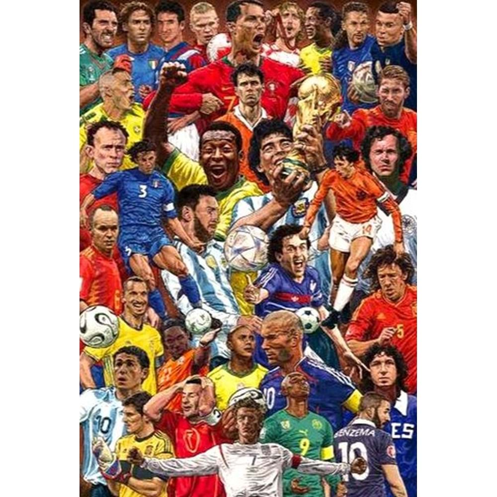 LEGENDARY FOOTBALLERS POSTER