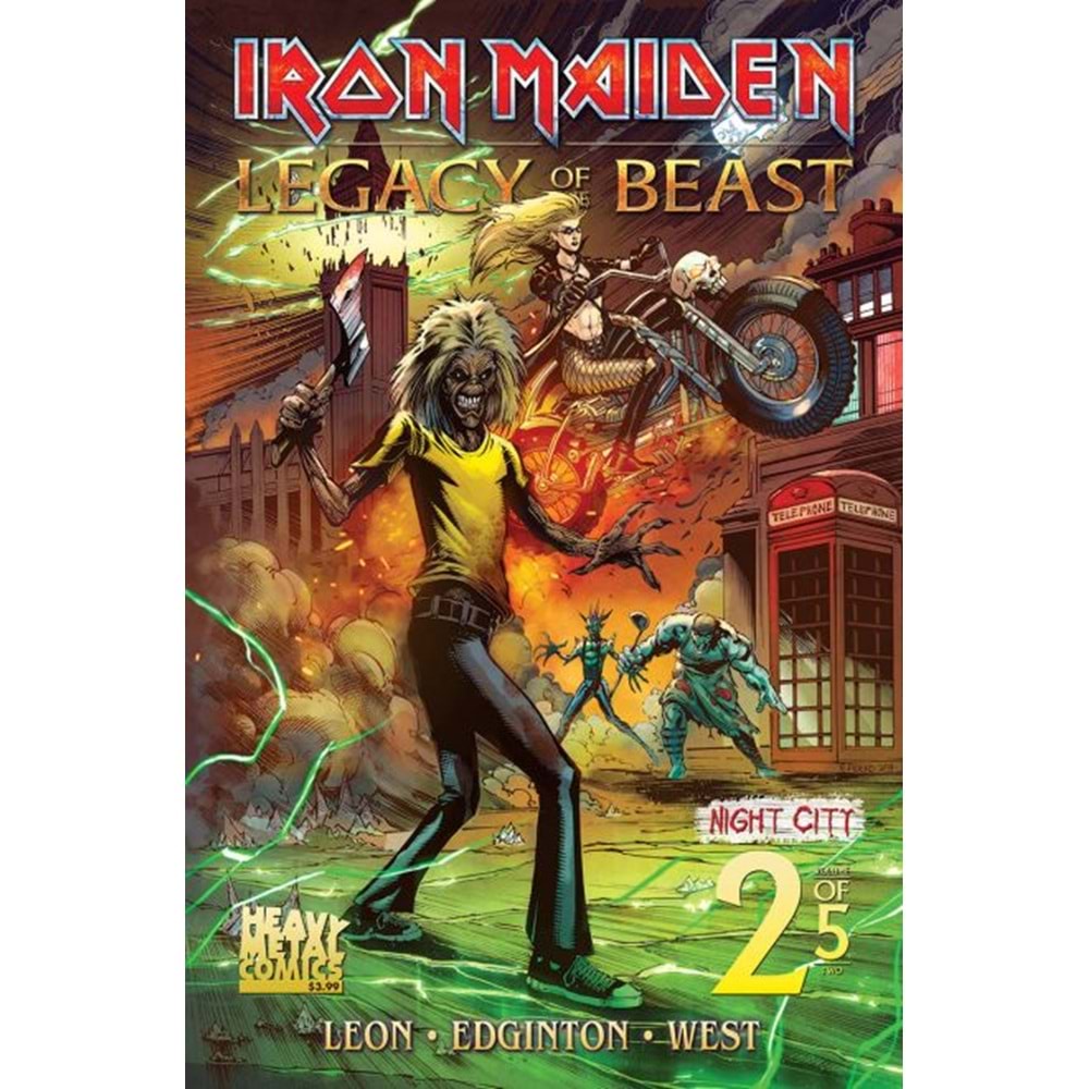 IRON MAIDEN LEGACY OF THE BEAST NIGHT CITY # 2 COVER A FRIEND
