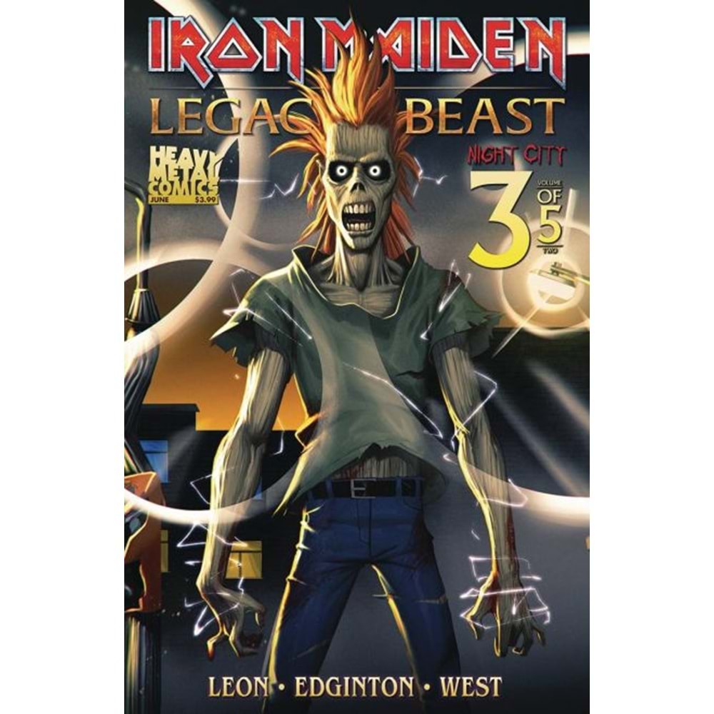 IRON MAIDEN LEGACY OF THE BEAST NIGHT CITY # 3 COVER A GAMES