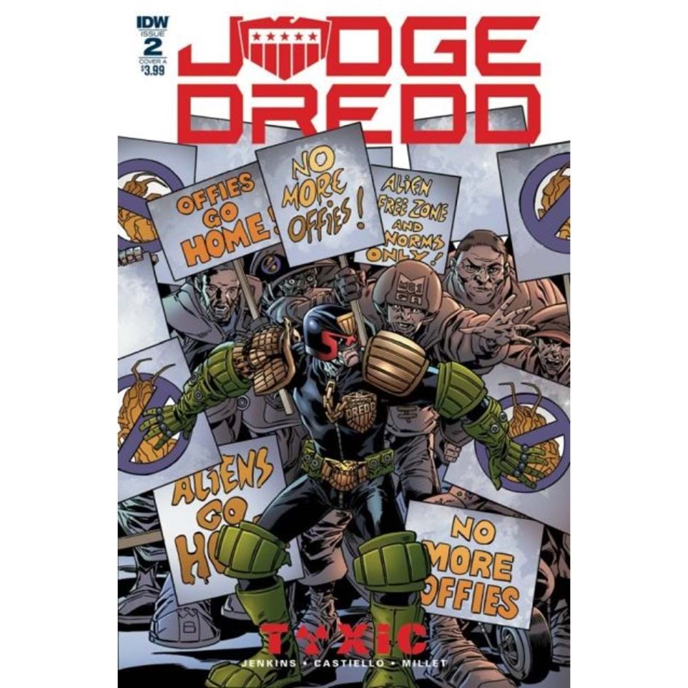 JUDGE DREDD TOXIC # 2 COVER A BUCKINGHAM