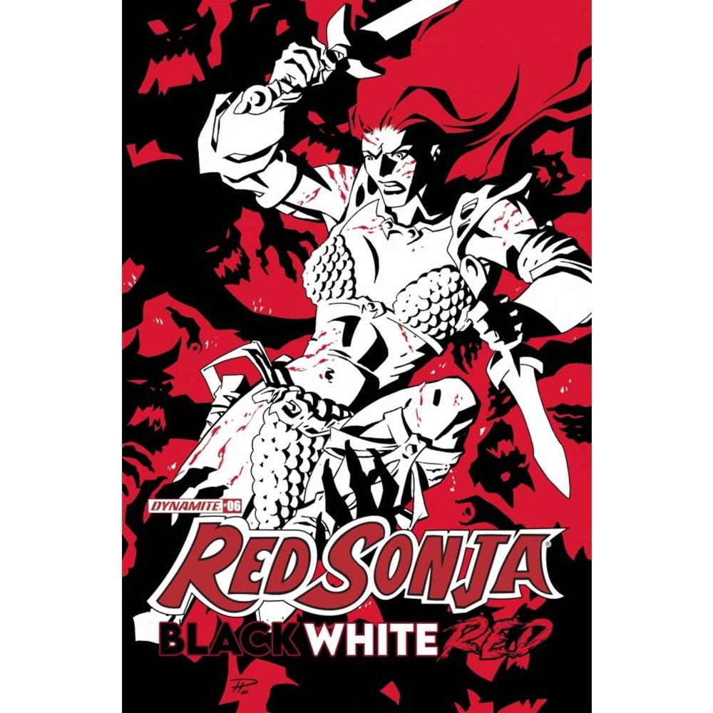 RED SONJA BLACK WHITE RED # 7 COVER A HESTER