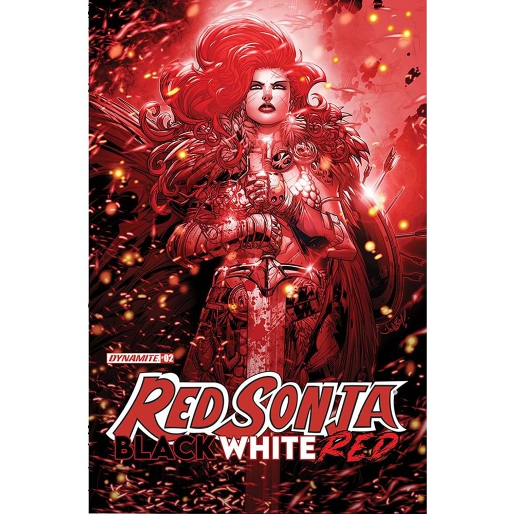 RED SONJA BLACK WHITE RED # 2 COVER B MEYERS