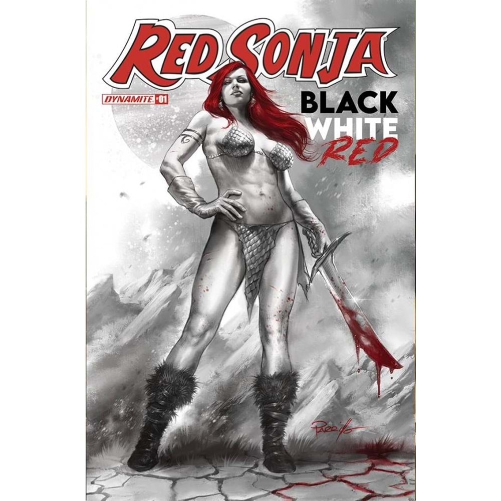 RED SONJA BLACK WHITE RED # 1 COVER A PARRILLO