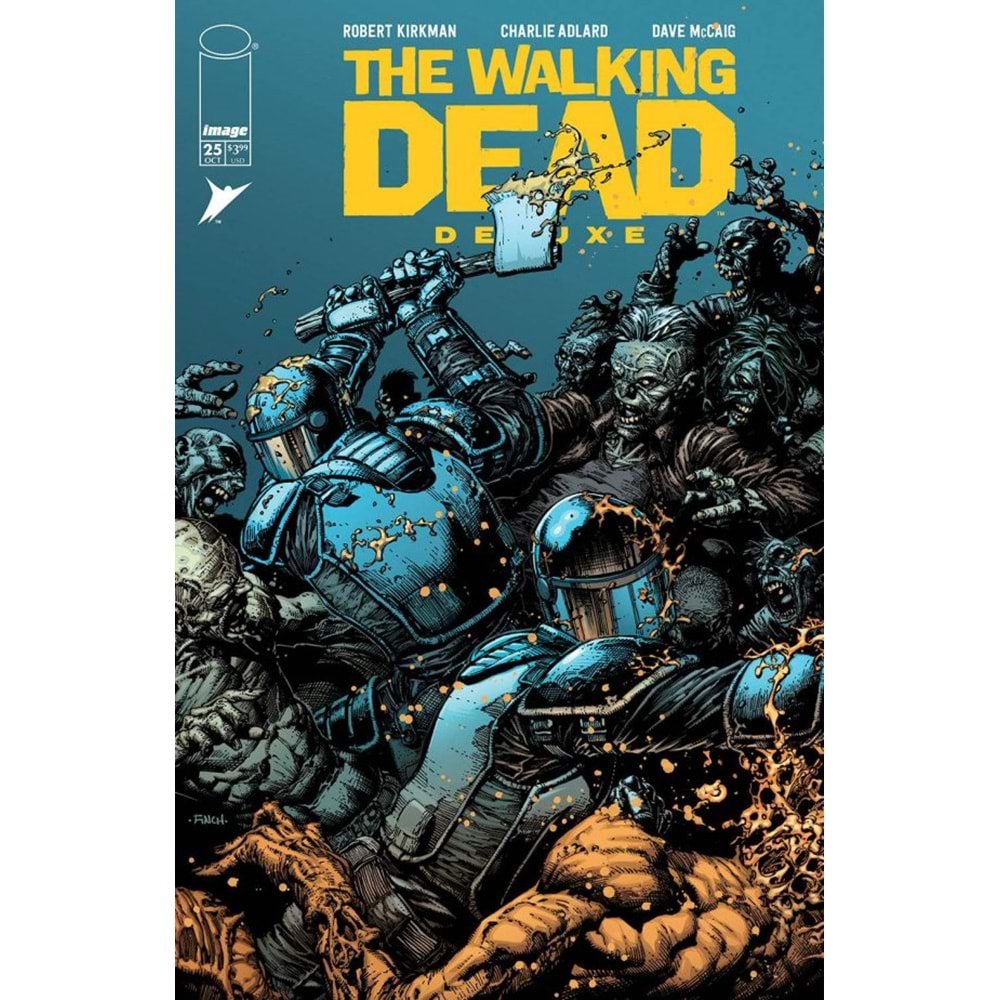 WALKING DEAD DELUXE # 25 COVER A FINCH & MCCAIG