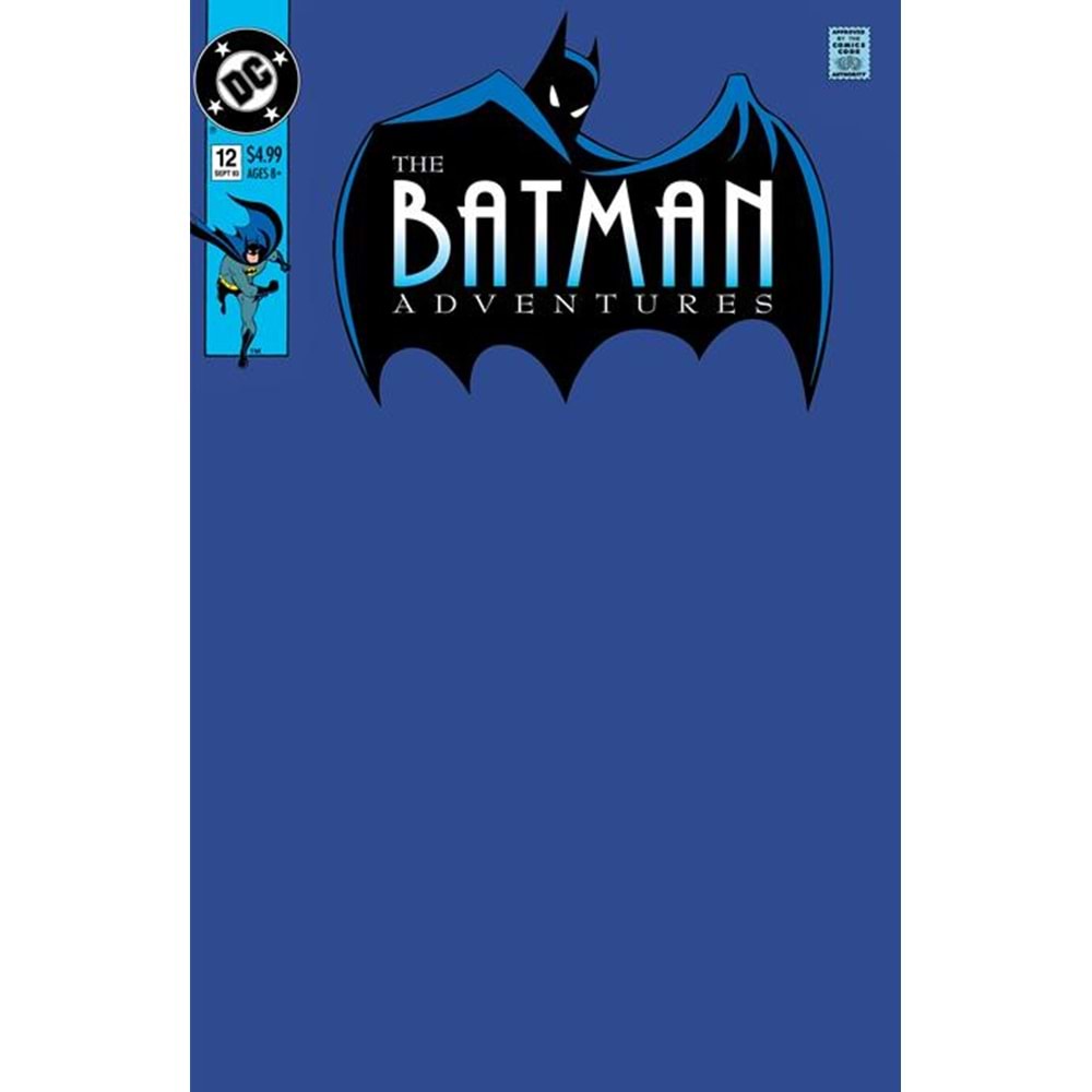 BATMAN ADVENTURES #12 FACSIMILE EDITION COVER D BLANK VARIANT