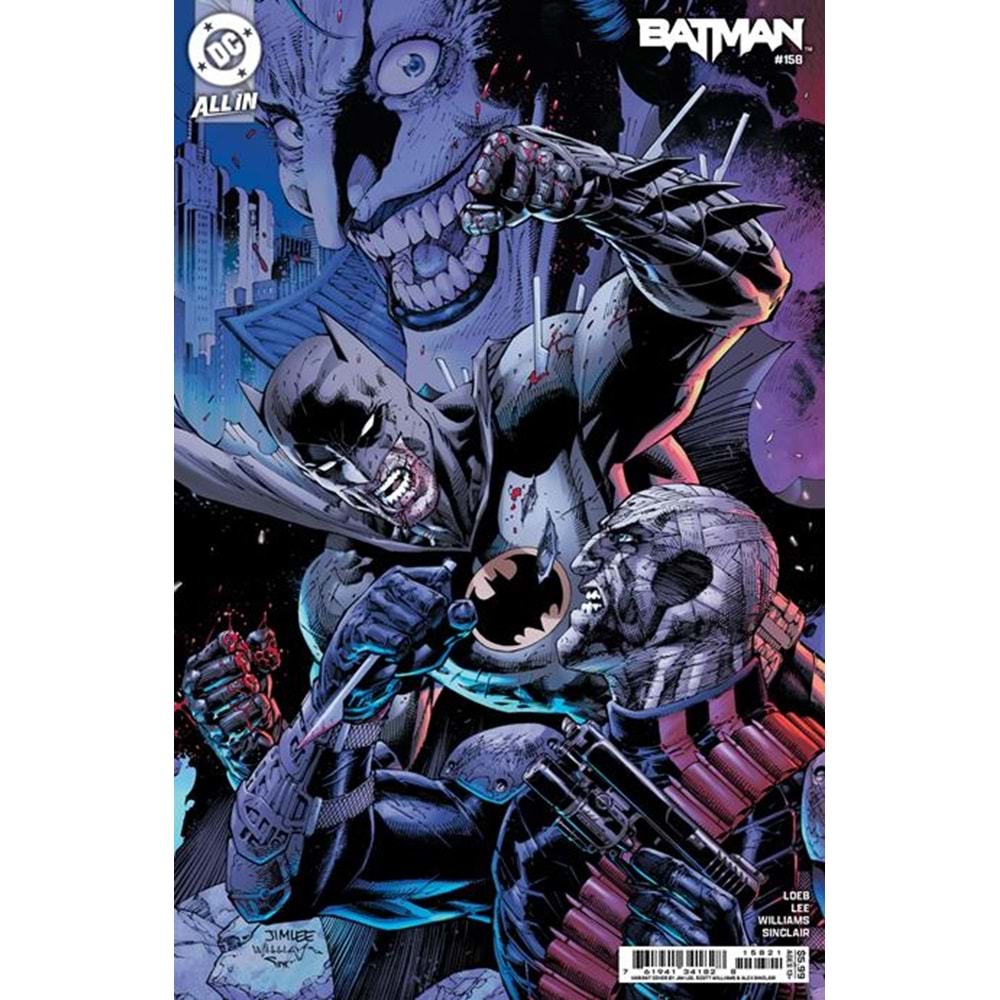 BATMAN (2016) # 158 COVER B JIM LEE & SCOTT WILLIAMS CONNECTING CARD STOCK VARIANT (1 OF 2)