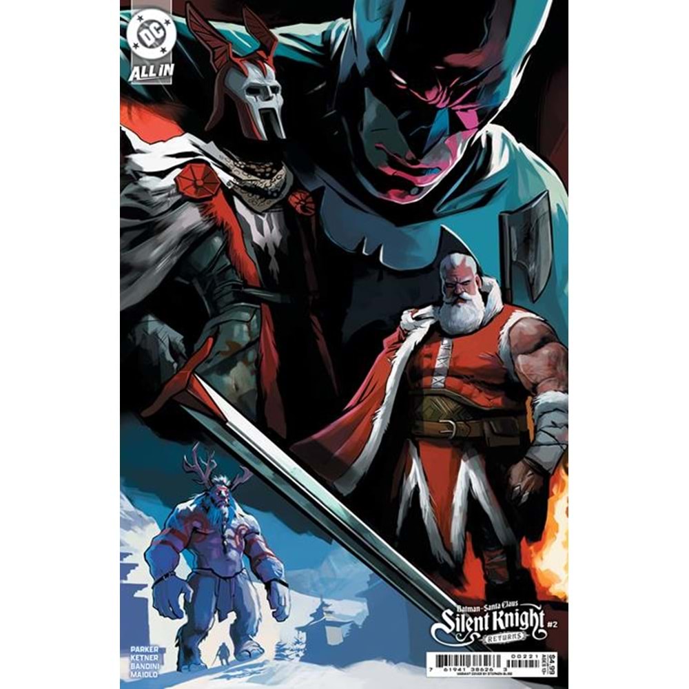 BATMAN SANTA CLAUS SILENT KNIGHT RETURNS # 2 (OF 5) COVER B STEPHEN BLISS CARD STOCK VARIANT