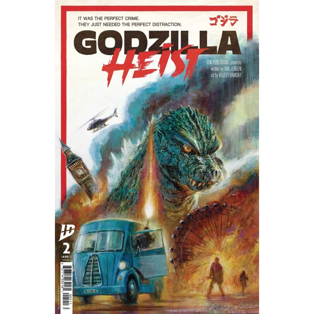 GODZILLA HEIST #2 COVER A EGGLETON