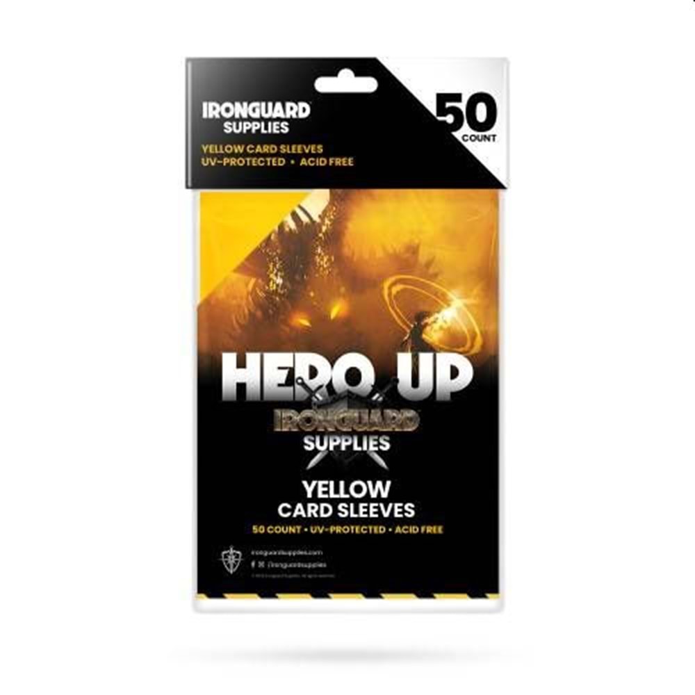 IRONGUARD STANDARD SARI CARD SLEEVES 50Lİ PAKET