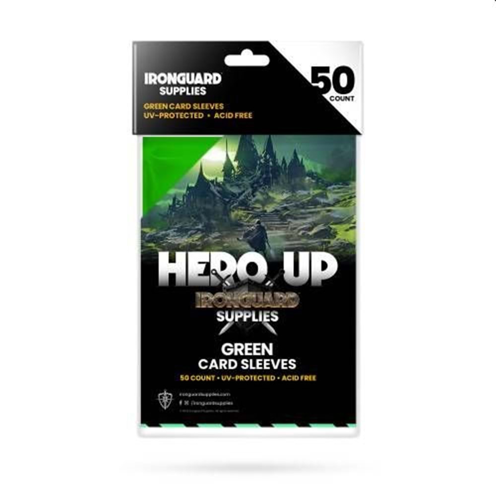 IRONGUARD STANDARD YEŞİL CARD SLEEVES 50Lİ PAKET