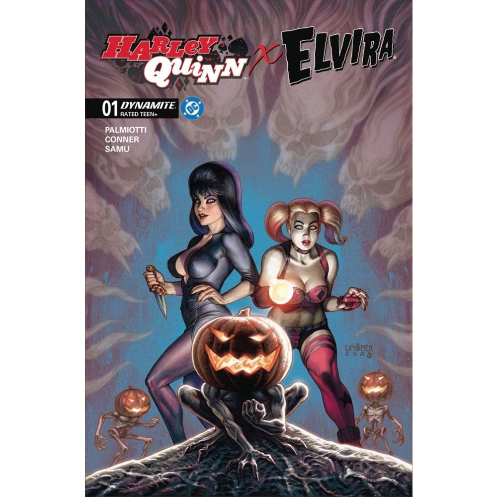 HARLEY QUINN X ELVIRA #1 COVER C JOSEPH MICHAEL LINSNER VARIANT