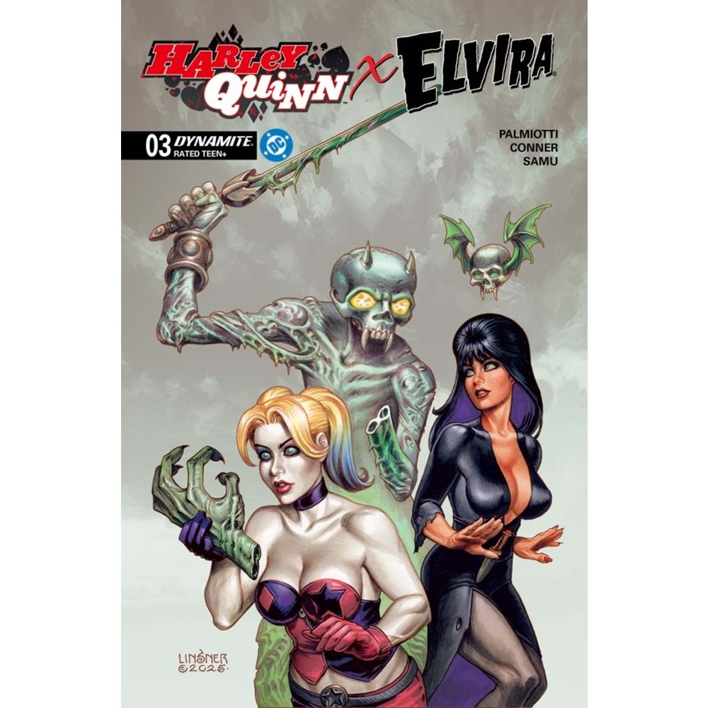 HARLEY QUINN X ELVIRA #3 COVER C JOSEPH MICHAEL LINSNER VARIANT