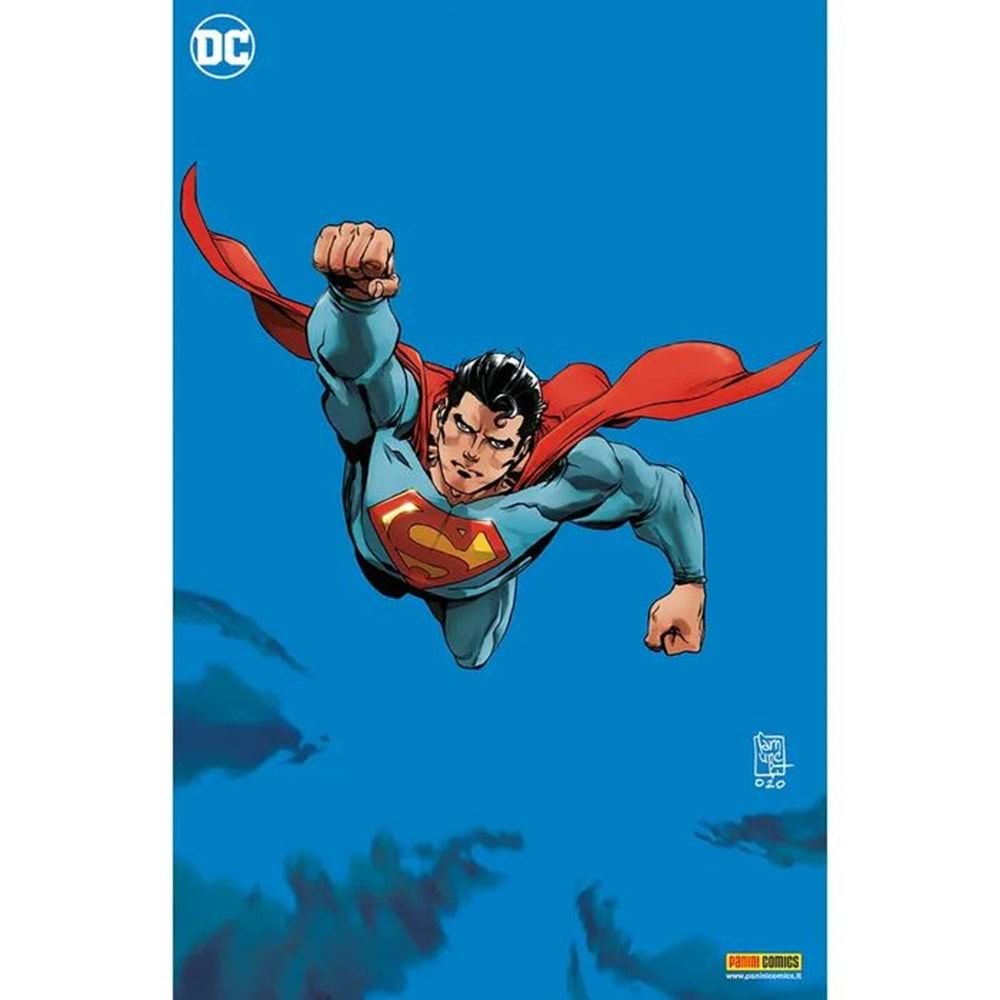 SUPERMAN ALFA #1 ITALIAN EDITION PANINI STORE EXCLUSIVE GUISEPPE COMUNCOLI BLUE VIRGIN FOIL VARIANT