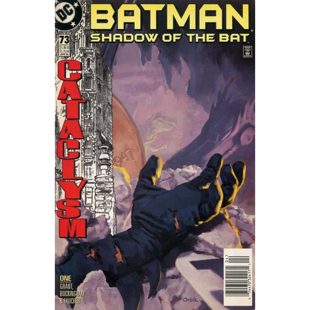 BATMAN SHADOW OF THE BAT # 73 NEWSSTAND (ARKA SAYFADA FİYAT ETİKETİ VAR)