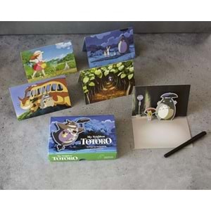 HAYAO MIYAZAKI STUDIO GHIBLI MY NEIGHBOR TOTORO 10 PUP UP NOTECARDS AND ENVELOPES