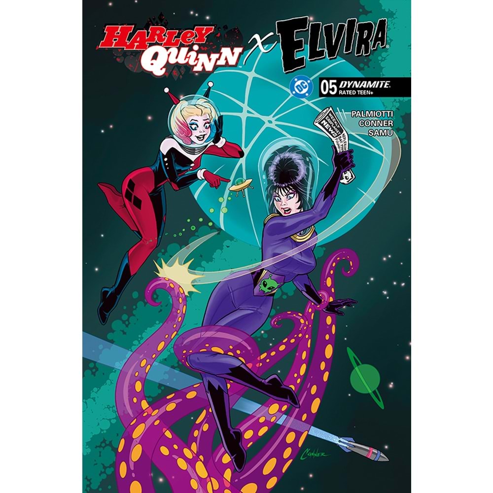 HARLEY QUINN X ELVIRA #5 COVER A AMANDA CONNER TENTACLES