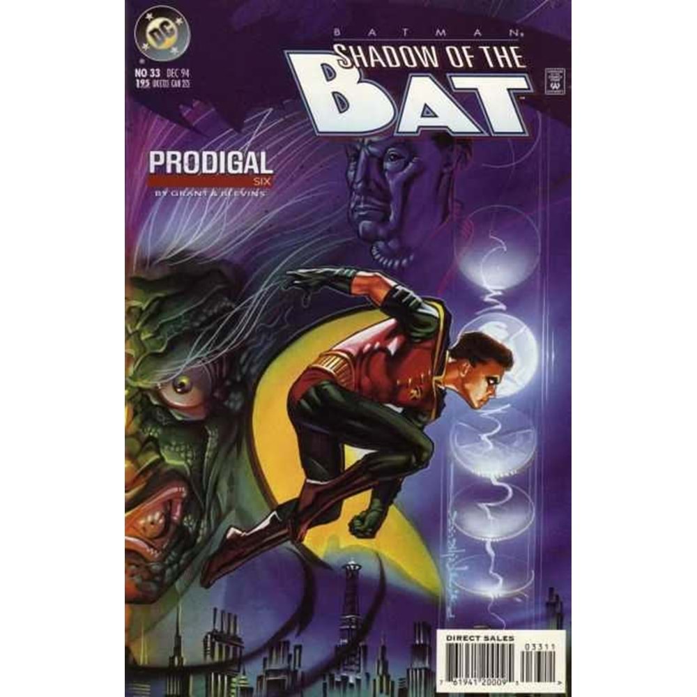 BATMAN SHADOW OF THE BAT # 33 NEWSSTAND (ARKA SAYFADA FİYAT ETİKETİ VAR)