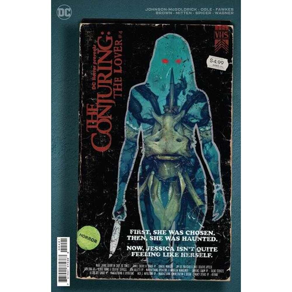 DC HORROR PRESENTS THE CONJURING THE LOVER # 4 (OF 5) COVER B RYAN BROWN MOVIE POSTER CARD STOCK VARIANT