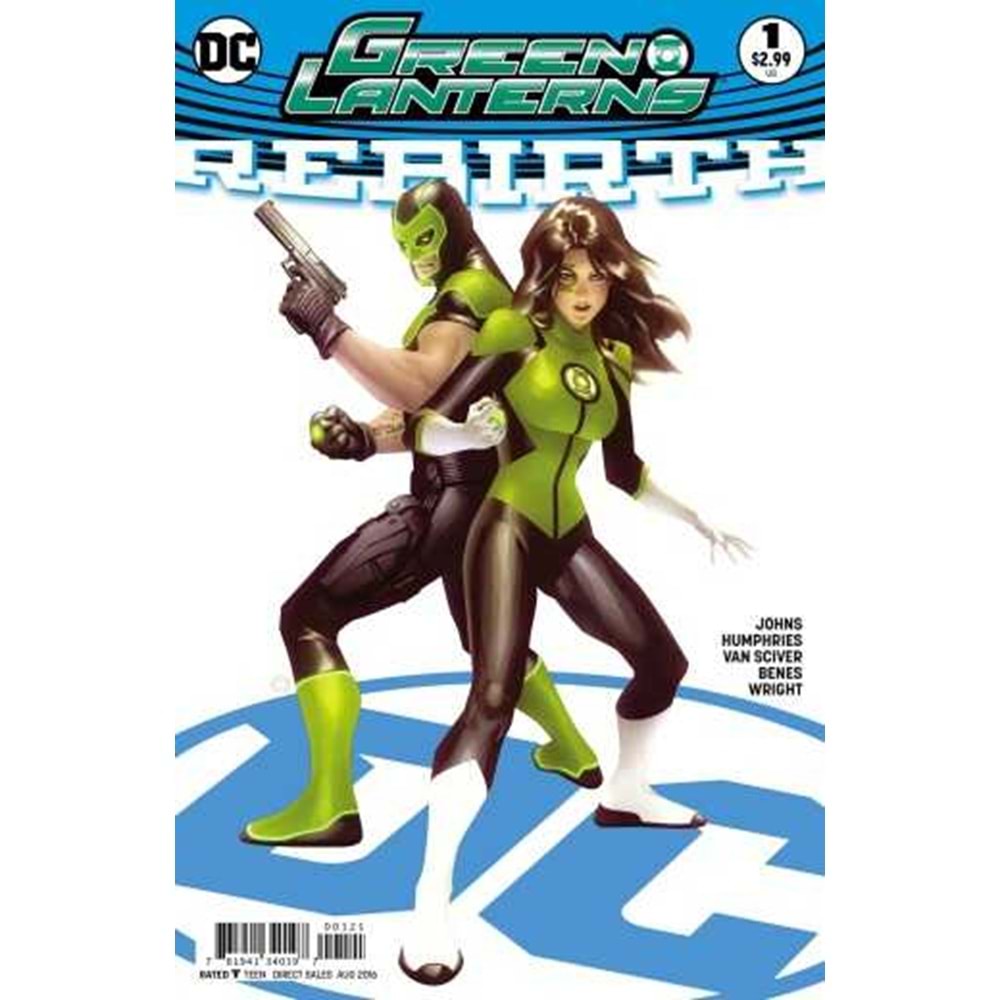 DF GREEN LANTERNS REBIRTH # 1 VARIANT ETHAN VAN SCIVER İMZALI SERTİFİKALI