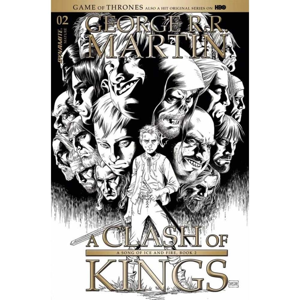 GAME OF THRONES CLASH OF KINGS # 2 COVER C 1:10 MILLER SKETCH VARIANT