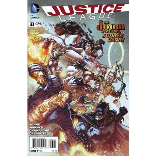 JUSTICE LEAGUE (2011) # 33 1:25 MIKEL JANIN VARIANT